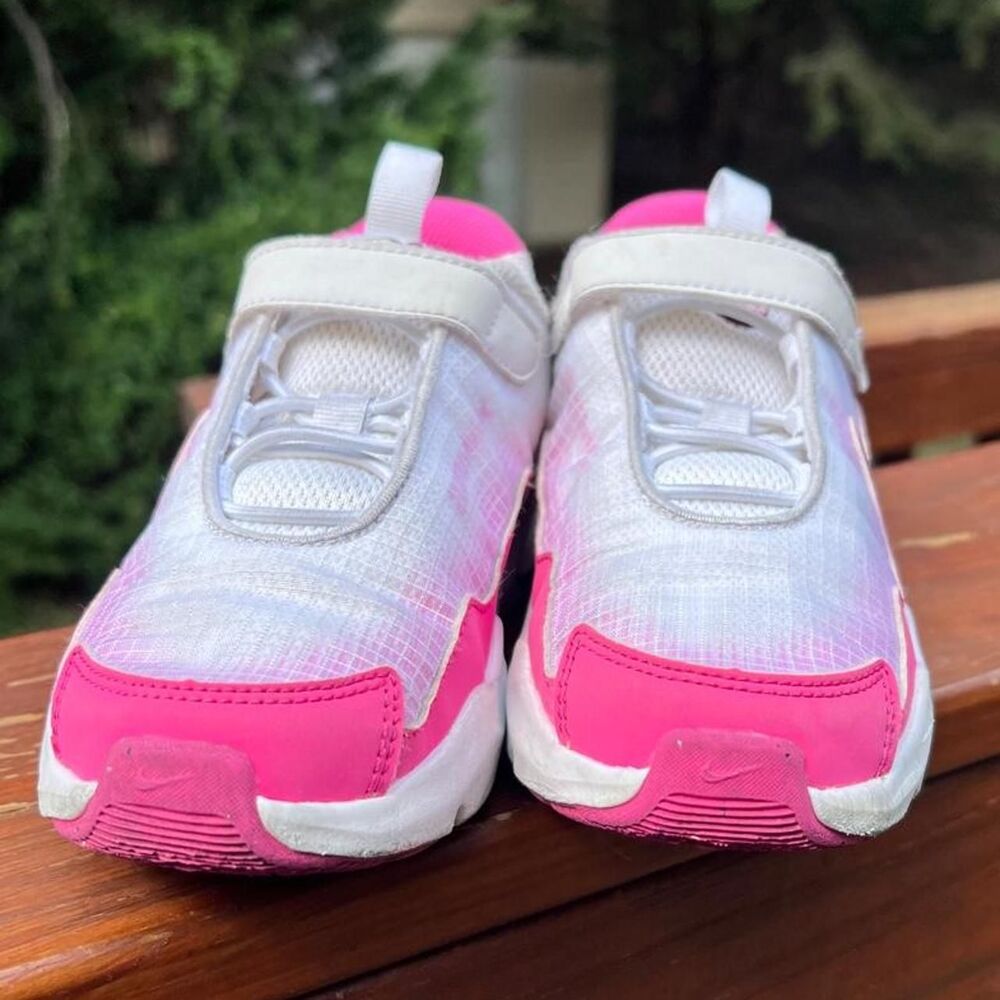 Nike Air Max Youth 12.5 Pink White Black Running Play School Sneakers